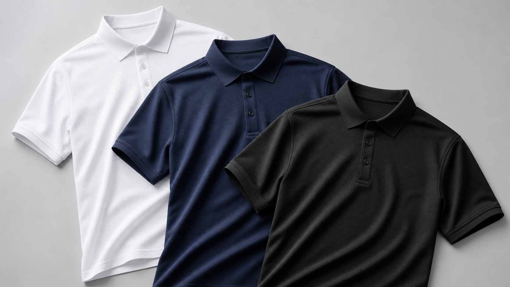 Custom polos for corporate, event, school, club, and staff uniform programs.