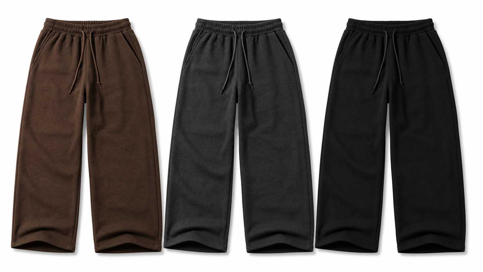Wholesale sweatpants — relaxed fit, heavyweight fleece, built to reorder.