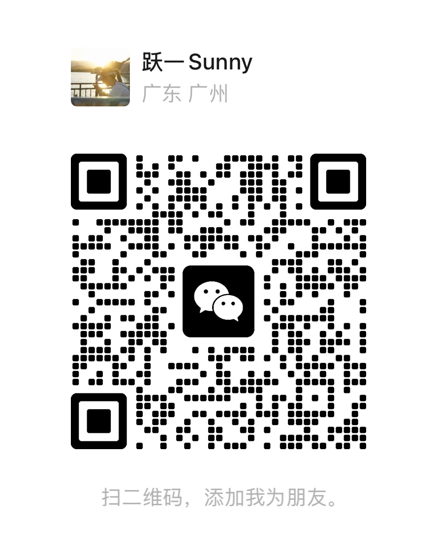 Scan to add Sunny on WeChat