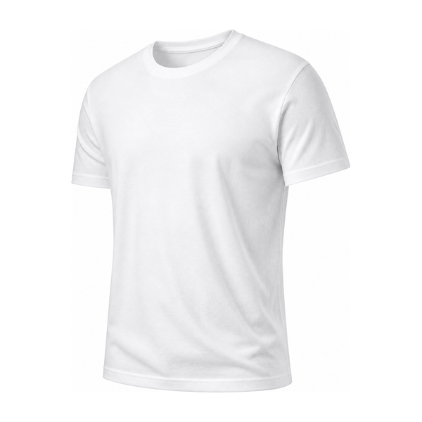 Cotton-Linen Feel Tee — Polyester 100%