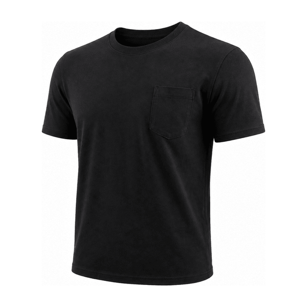 High-Stretch Groove Mesh Tee — Polyester 100%
