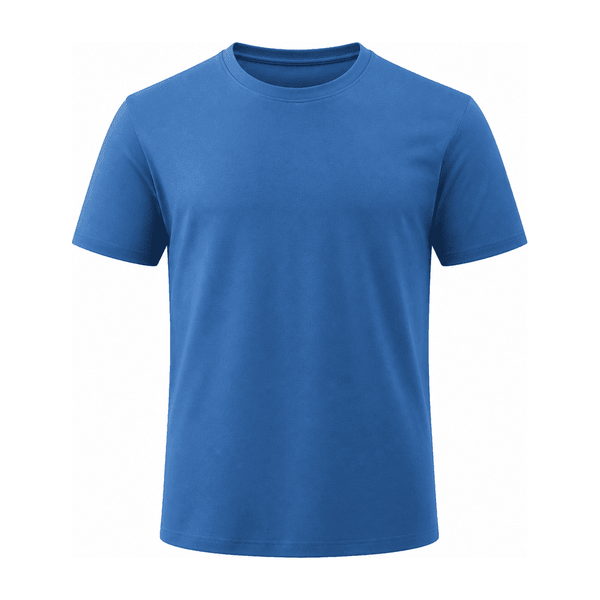 High-Stretch Melange Texture Tee — Polyester 100%