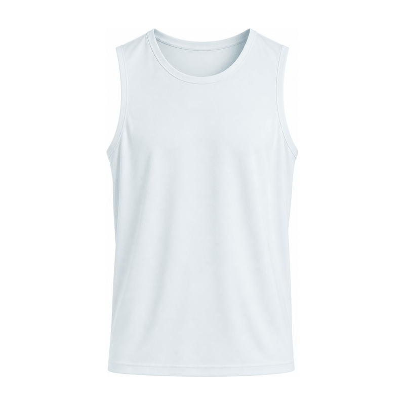 Stretch Ladder Grid Tank Top — Polyester 84% / Spandex 16%