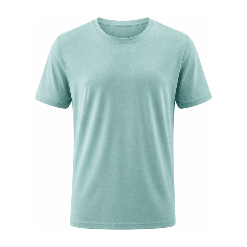 4D Geometric Stretch Crew Tee — Polyester 94% / Spandex 6%