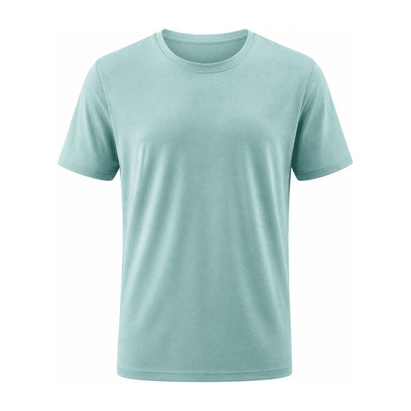 4D Geometric Stretch Crew Tee — Polyester 94% / Spandex 6%