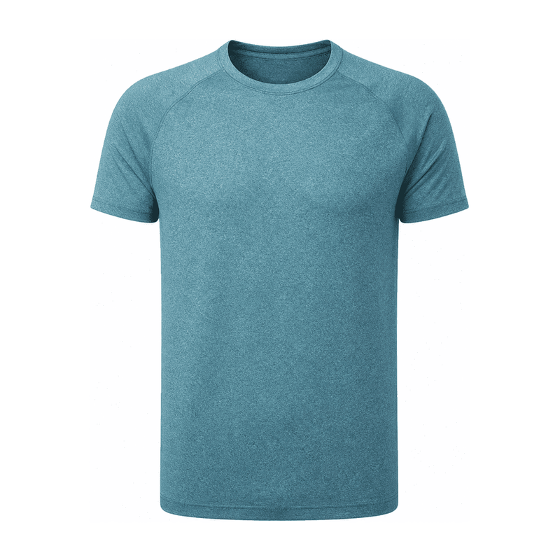 Colorblock Cationic Perforated Tee — Polyester 90% / Spandex 10%
