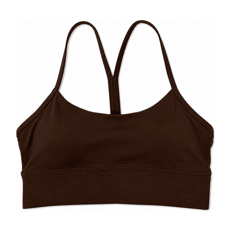 Y-Back / Wide Hem Sports Bra — Nylon 81% / Spandex 19%