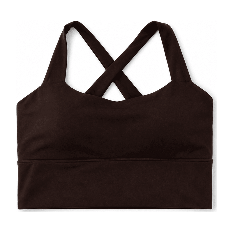 Sweetheart Neck / Wide X-Back Sports Bra — Nylon 81% / Spandex 19%