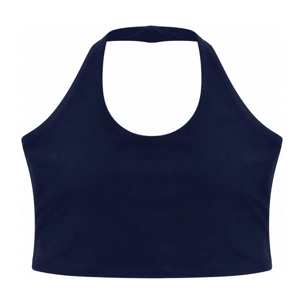Deep U-Neck / Halter Open-Back Sports Bra (Premium) — Nylon 76% / Spandex 24%