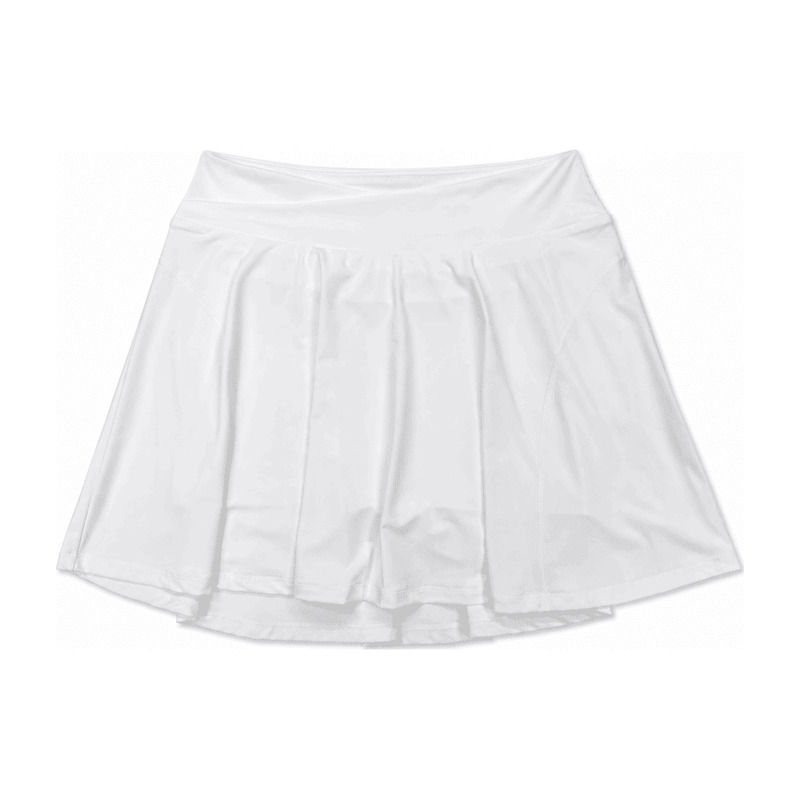 Double-Layer High-Waist V / UPF50+ Layered-Look Skirt — Spandex 10%