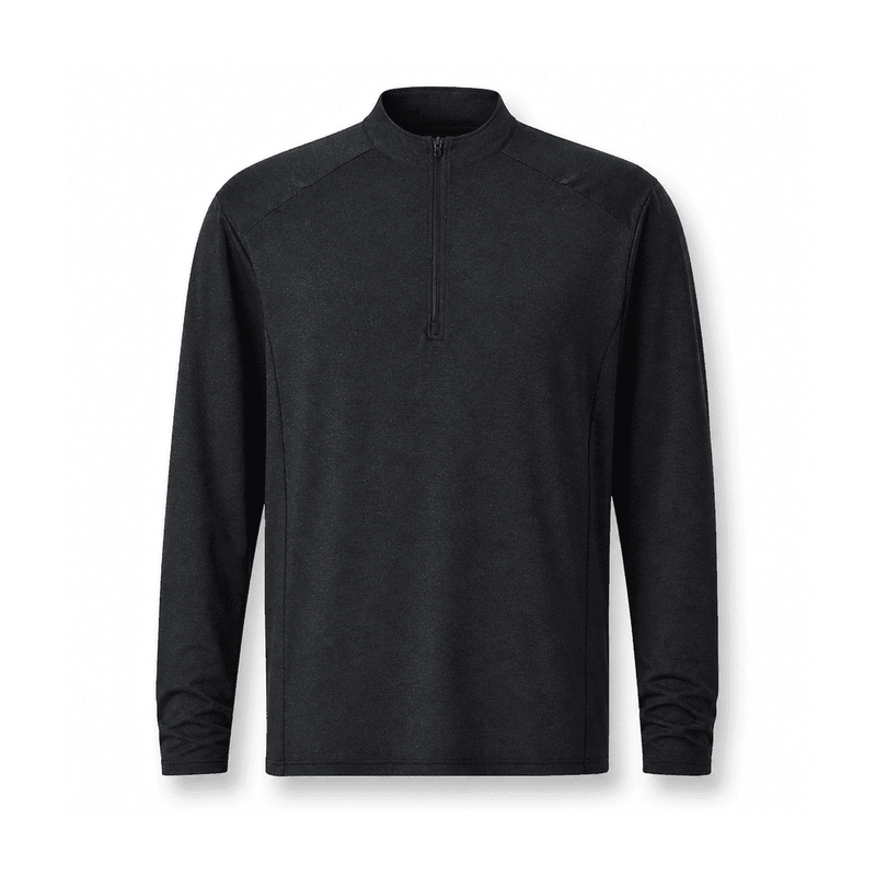 Men's Half-Zip Top — Polyester 93% / Spandex 7%