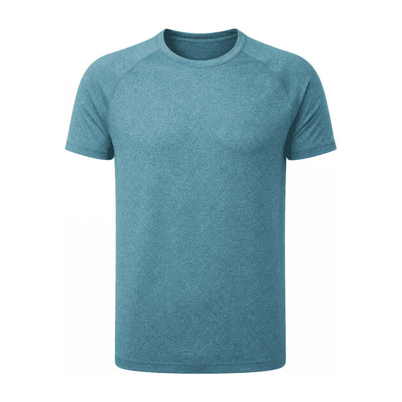 Colorblock Cationic Perforated Tee — Polyester 90% / Spandex 10%