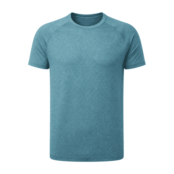 Colorblock Cationic Perforated Tee — Polyester 90% / Spandex 10%