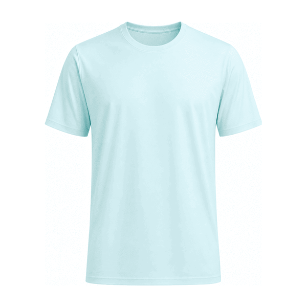 Ice Silk Crystal Grid Crew Tee — Nylon 87% / Spandex 13%