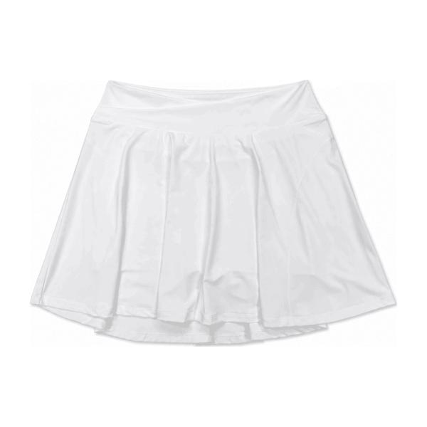 Double-Layer High-Waist V / UPF50+ Layered-Look Skirt — Spandex 10%
