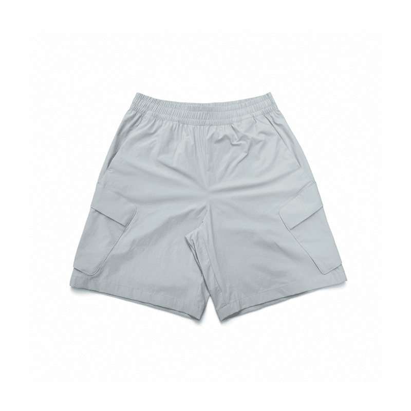 Drawstring Cargo Outdoor Shorts — 90.8% Nylon / 9.2% Spandex