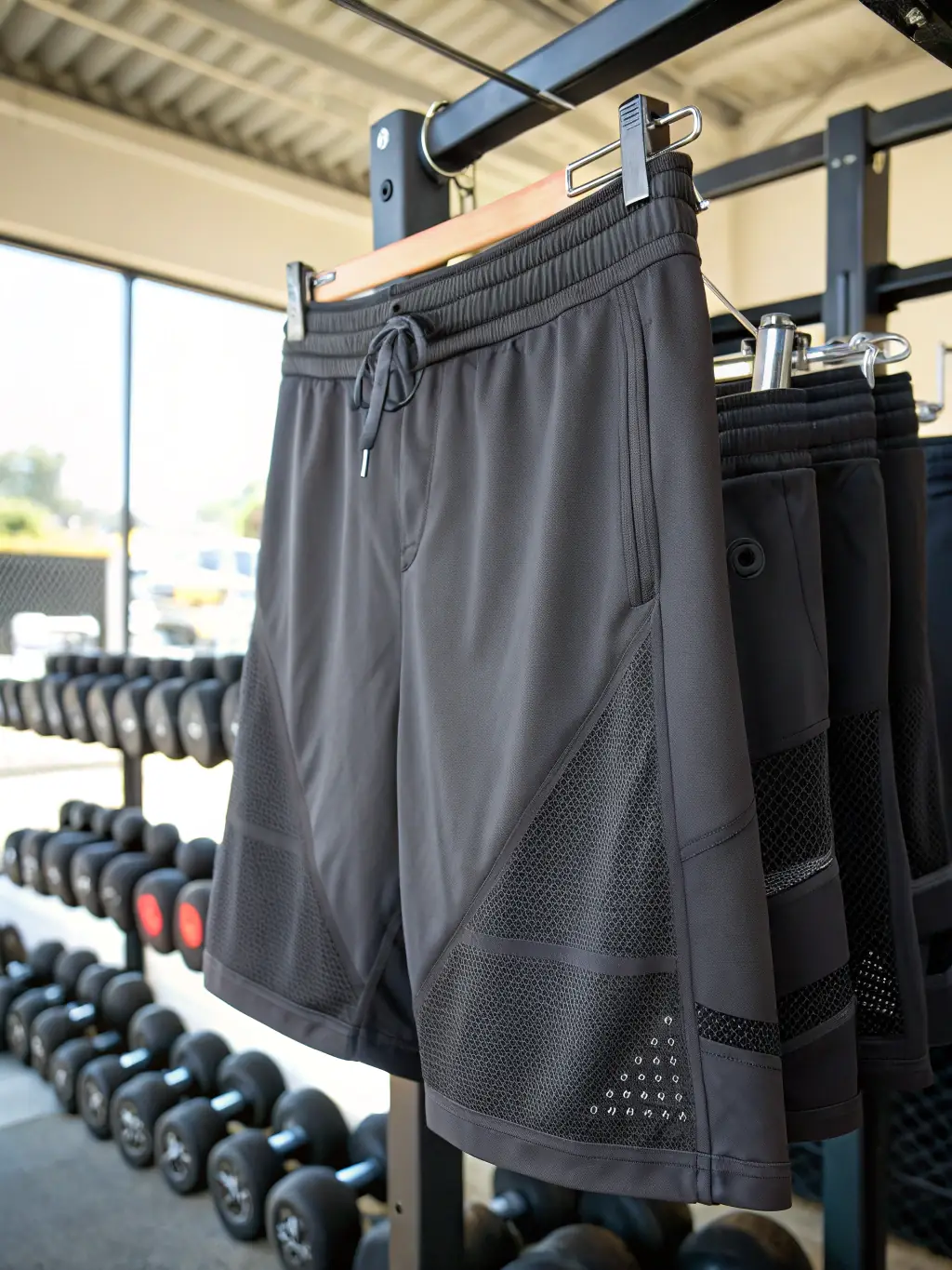 A photo of training pants, showcasing their flexibility, durability, and suitability for various workout activities.